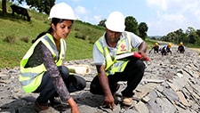 Dam under construction in Sri Lanka